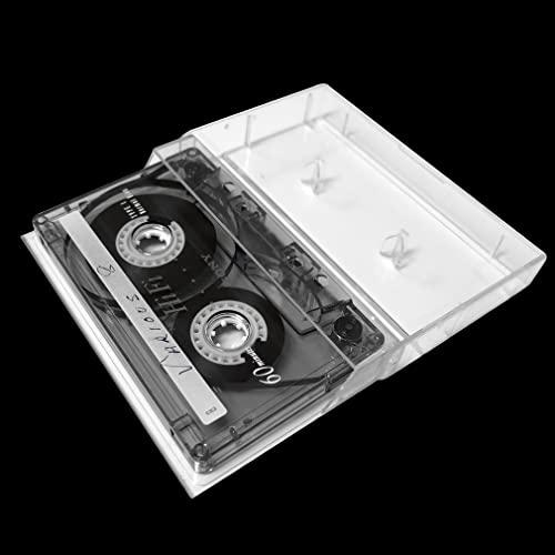 Evelots Evelots 50 Pack Cassette Tape Cases-Clear Plastic Storage-Audio-No Scratch/Dirt