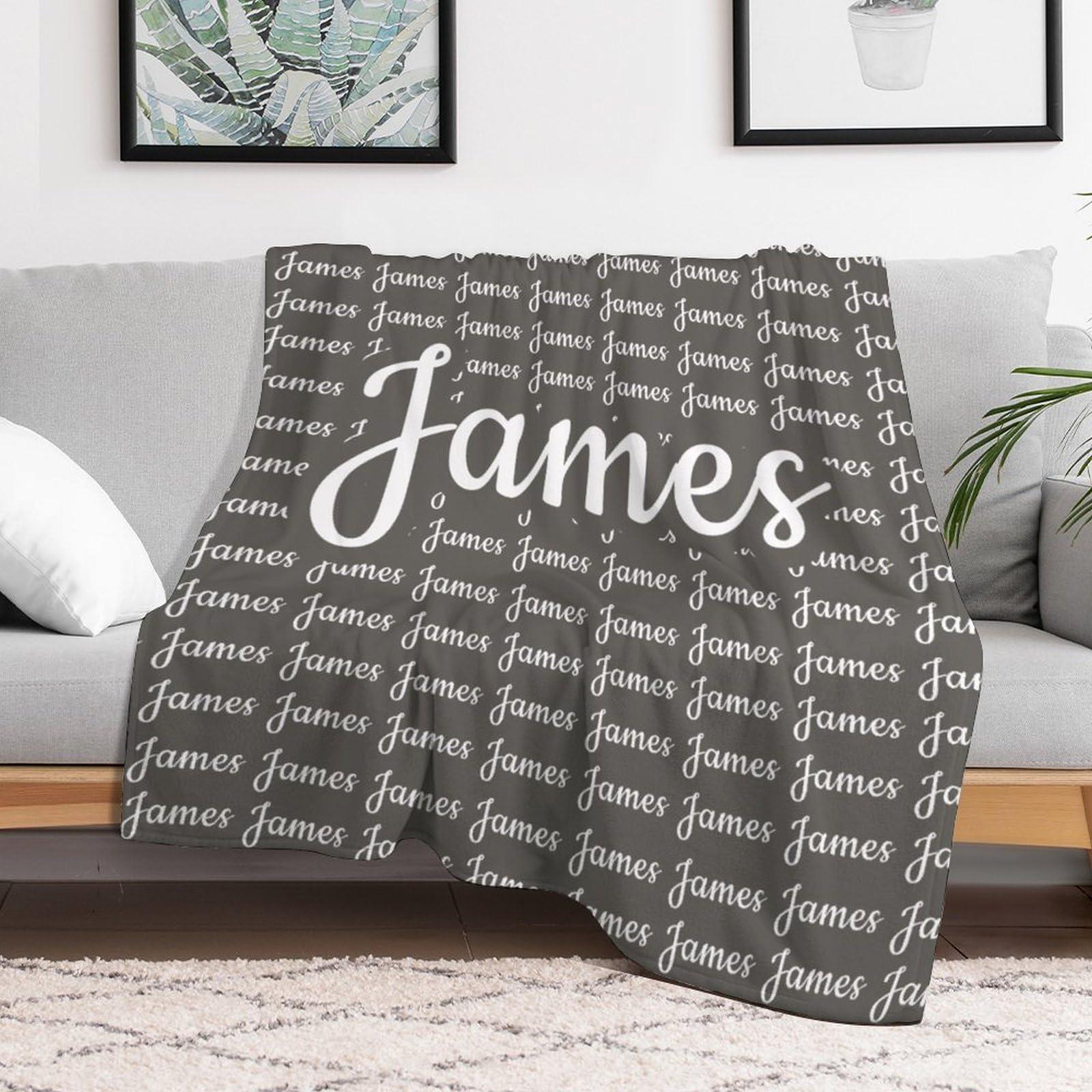 YUEISOA YUEISOA Personalized Name Blankets Customized Blanket with Name,Custom Name Blanket for Kids,Adults for Christmas Blanket Gifts Style 4 48\"x32\"