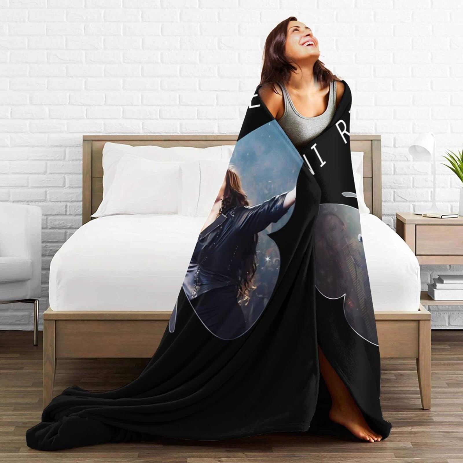 Yeskit Jenni Music and Rivera Throw Blanket Soft Flannel Fleece Blanket Warm Cozy Printed Sofa Blankets 50\"x40\"