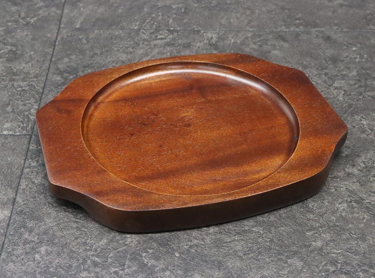 (Castle Enterprise) Asahi Skillet Frying Pan 17/16 Dedicated Wooden Base