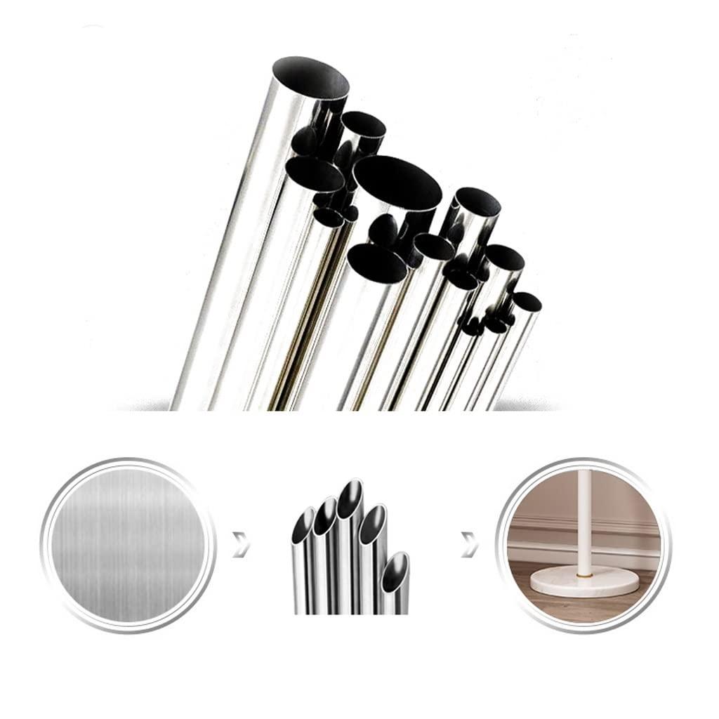 BNNP Hall Trees Coat Racks Floor-Standing Coat Rack Heavy-Duty Stainless Steel Metal Coat Shelf Living Room Corridor Corner Coat Racks Jacket Bag Hat Rack Marble Base Coat Rack Freestanding