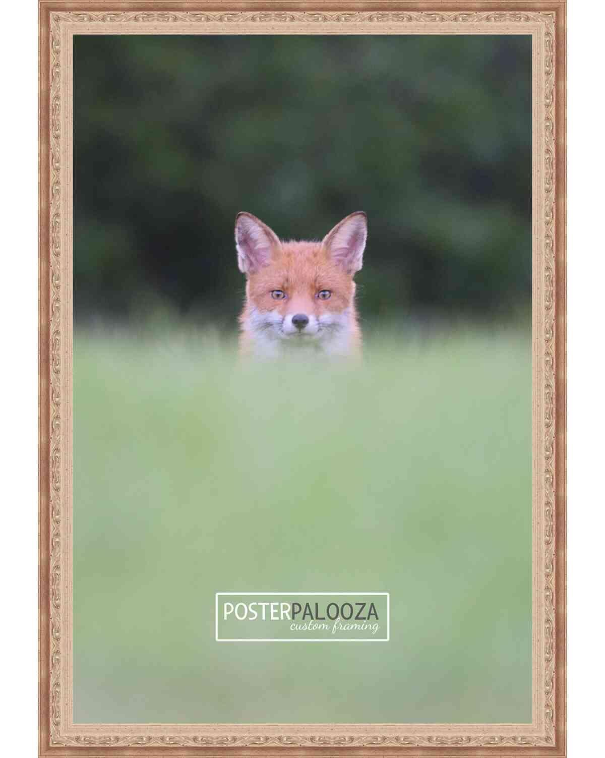 Poster Palooza Poster Palooza 17x11.5 Frame Silver Ornate Vintage Solid Wood Picture Frame | 0.75 Inch Moulding Width | with UV Acrylic Plexiglass, Foam Board Backing & Hanging Hardware Included
