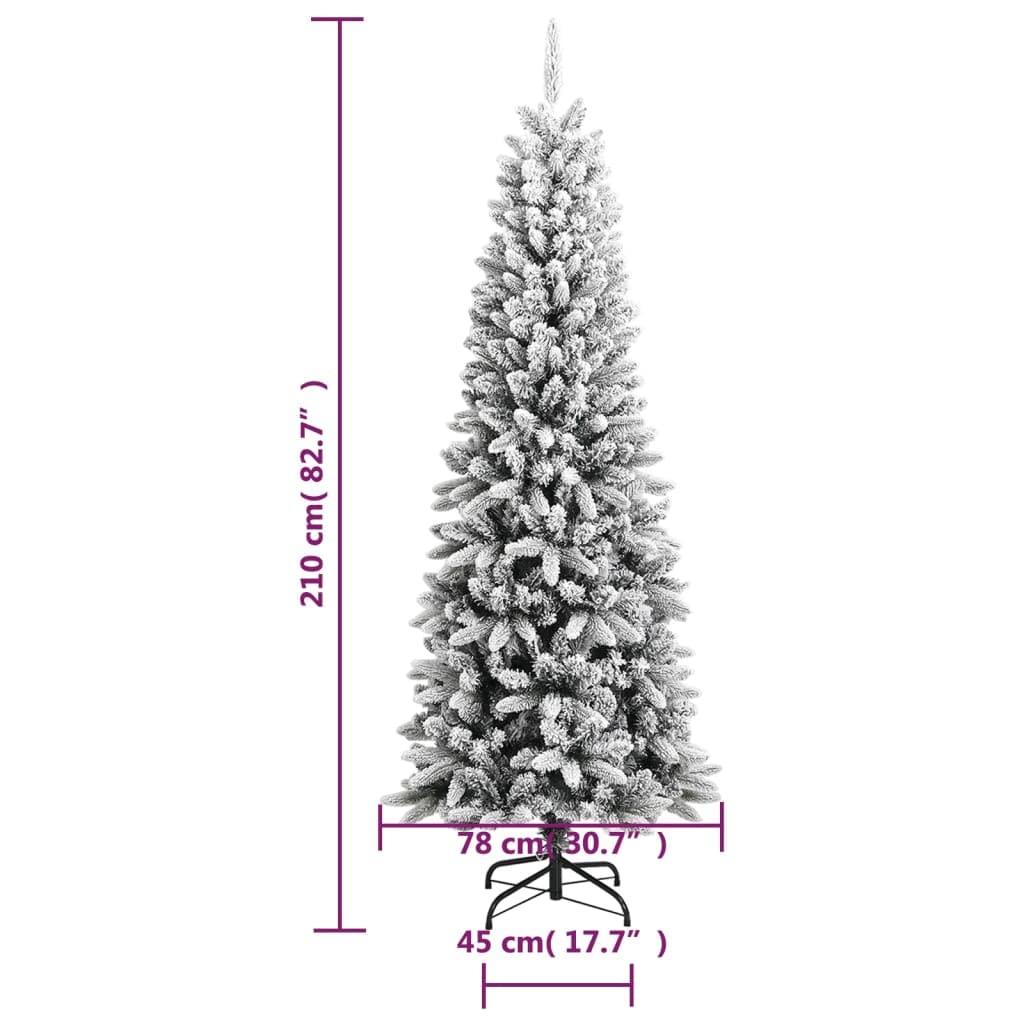 FUDUGEHMIOFWFJJ Christmas Tree,9ft Christmas Tree,9 Foot Christmas Tree pre lit,Artificial Christmas Tree with Flocked Snow 82.7" PVC&PEchristmas Tree 9ft,9ft prelit Christmas Tree,8ft Christmas Tree,