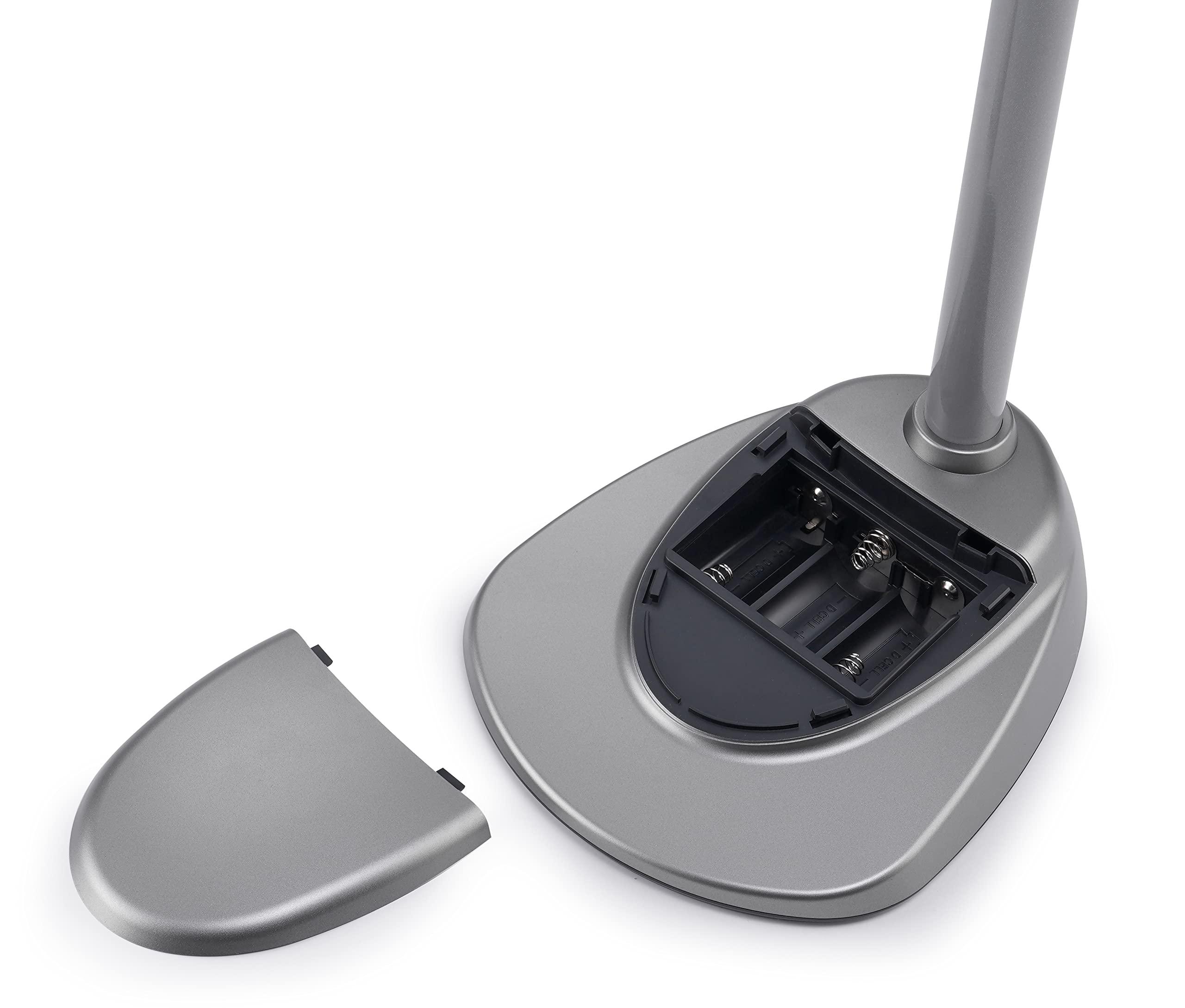 LIGHT IT! LIGHT IT! By Fulcrum, 20072-401 MultiFlex LED Floor Magnifier Lamp, Silver, Single pack