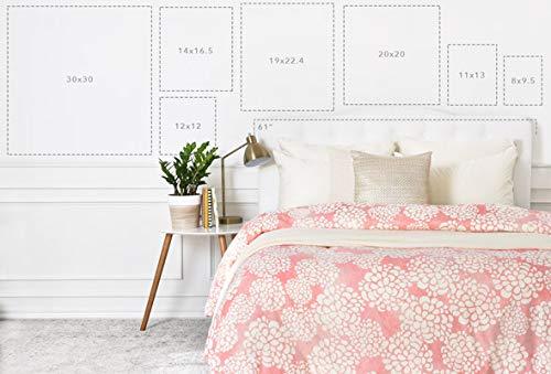 Deny Designs Deny Designs Chelsea Victoria White Framed Wall Art, 30 in x 30 in, Unicorn Marble