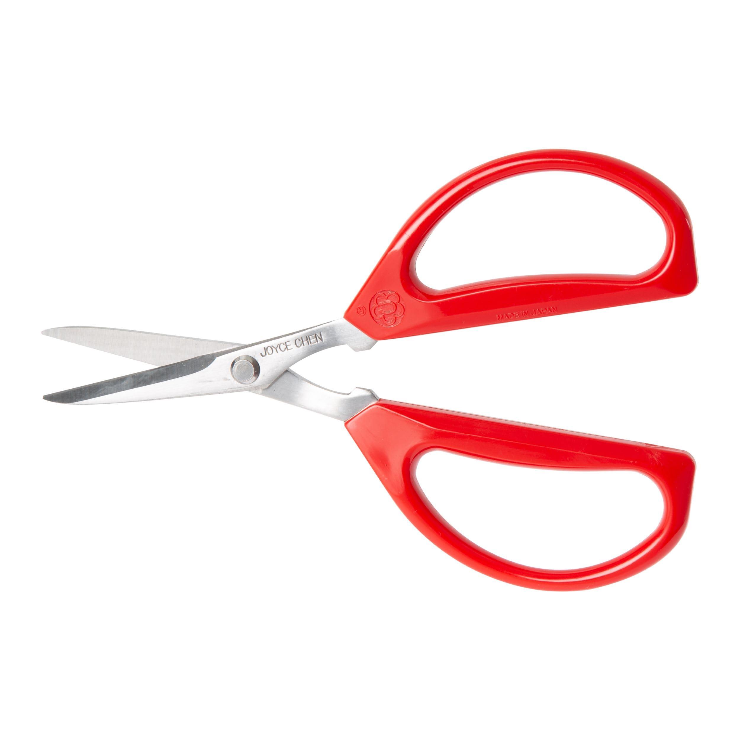 JOYCE CHEN Joyce Chen Original Unlimited Kitchen Scissors All Purpose Kitchen Shears With Comfortable Handles, Red
