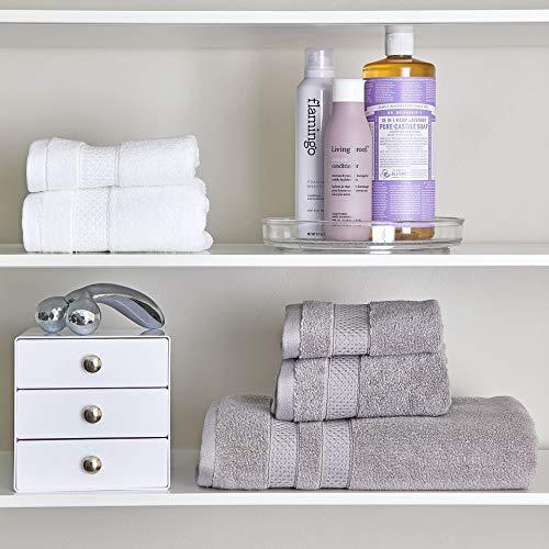 iDesign iDesign 3-Drawer Plastic Vanity Organizer, Compact Storage Organization Drawers Set for Cosmetics, Dental Supplies, Hair Care, Bathroom, Dorm, Desk, Countertop, Office, 6.5" x 6.5" x 6.5", White