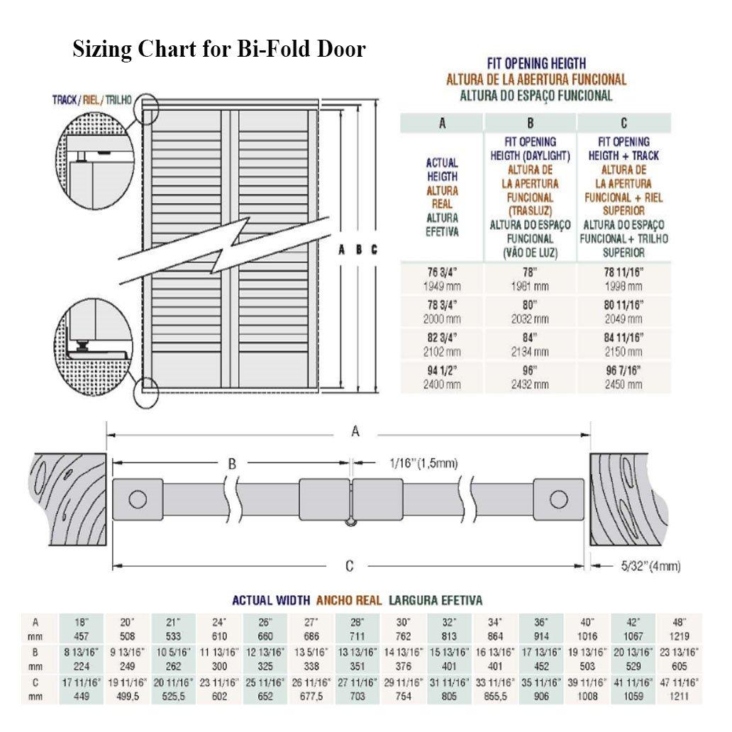 Kimberly Bay Closet Door, Bi-fold, Louver Panel Plantation (24x80)