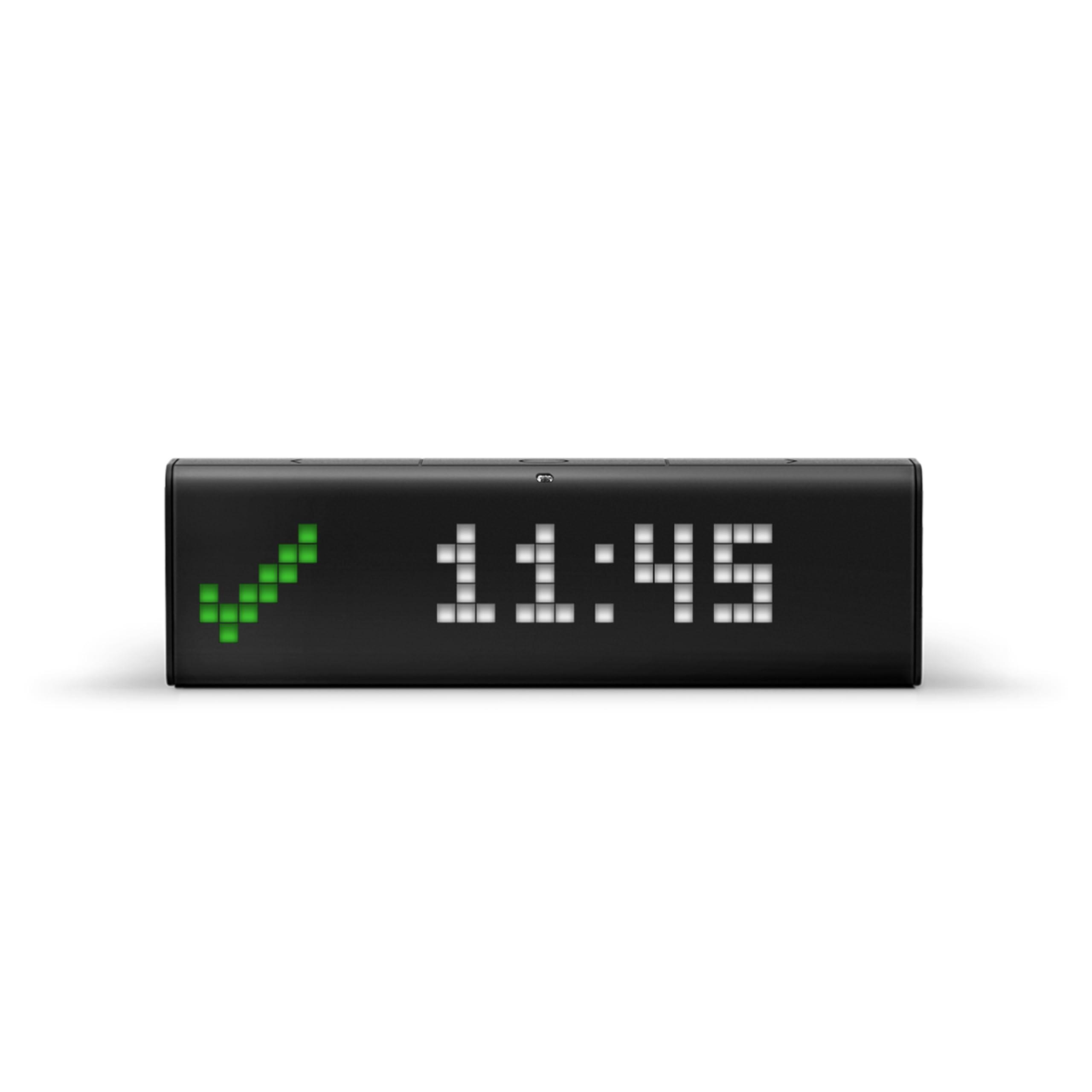 LaMetric LaMetric TIME Wi-Fi Clock for Smart Home - Social Media Counter - Cinema Lightbox - Digital Alarm Clock with Weather - Retro Pixel Art Bluetooth Speaker with 37x8 LED Display