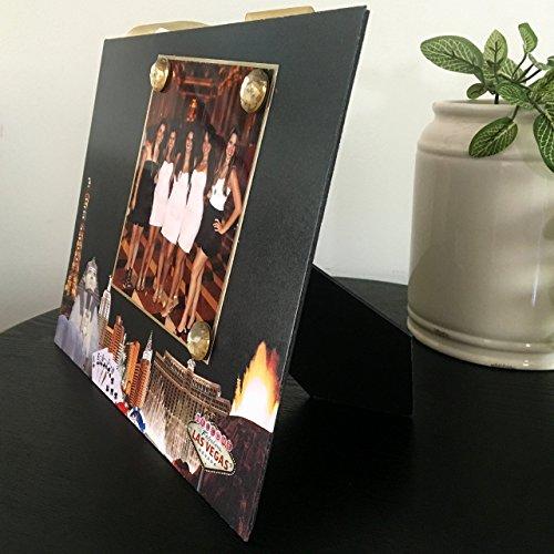 Generic Las Vegas Baby Travel vacation getaway 21st birthday anniversary bachelor bachelorette wedding gift handmade magnetic picture frame holds 5 x 7 photo 9 x 11 size