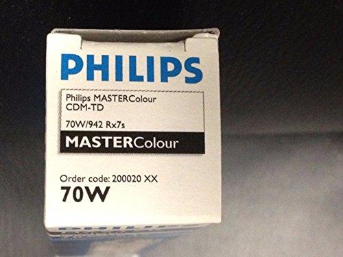 PHILIPS PHILIPS 37370-4 - 70 Watt - T6 - MasterColor - Pulse Start - Metal Halide - Unprotected Arc Tube - 4200K - Rx7s Base - ANSI M139/E - Horizontal Burn (+/- 45 Deg.) CDM70/TD/942