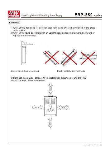 MEAN WELL Mean WELLERP-350-24 350W Single Output Switching Power Supply Mean Well ERP-350