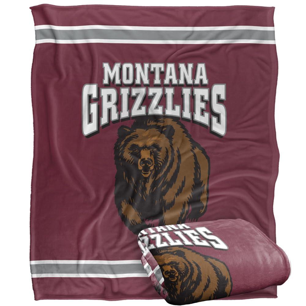 LOGOVISION LOGOVISION University of Montana Blanket, 60x80 Primary Logo SilkyTouchBlanket