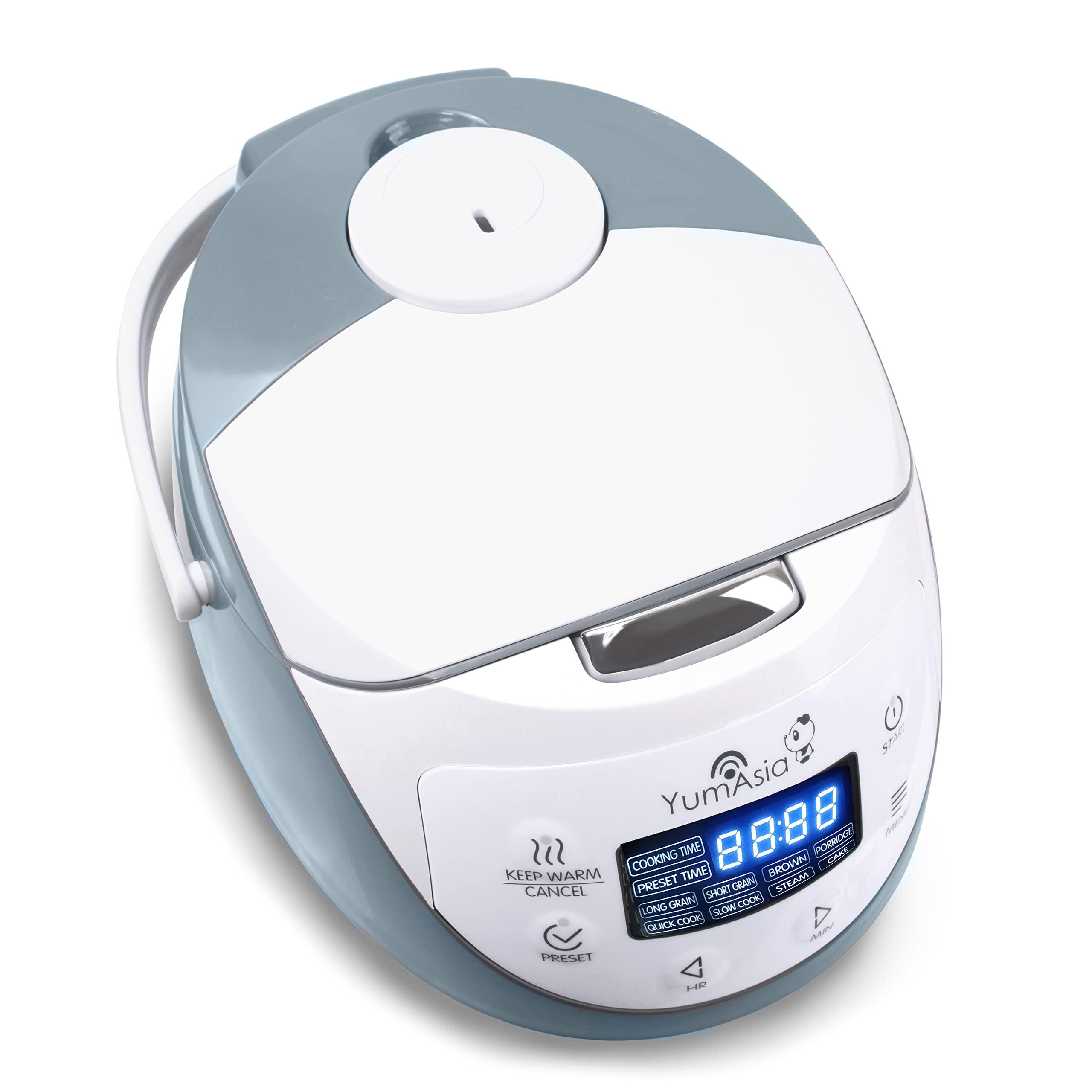 Yum Asia Yum Asia Panda Mini Rice Cooker With Ninja Ceramic Bowl and Advanced Fuzzy Logic (3.5 cup, 0.63 litre) 4 Rice Cooking Functions, 4 Multicooker functions, Digital LED display - 120V