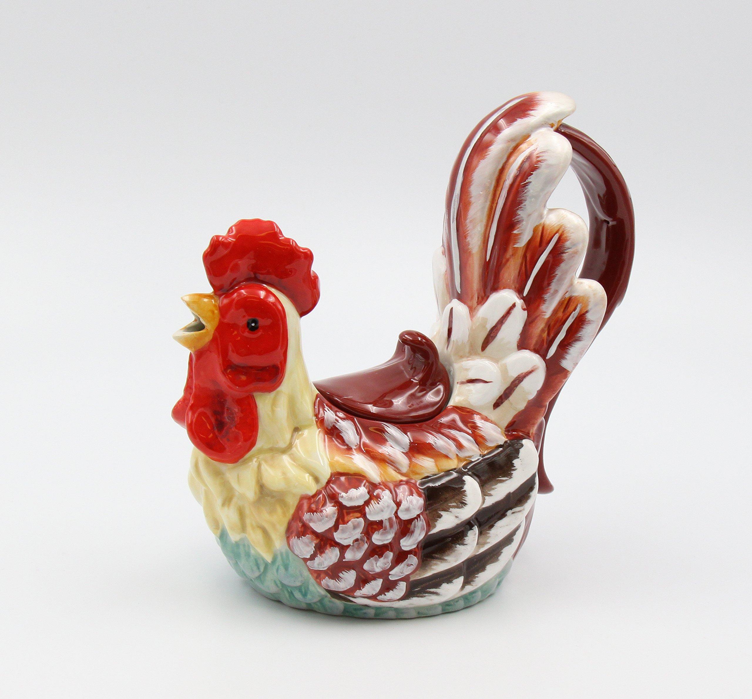 Appletree Design Appletree Design A Day in the Country Rooster Teapot, 7-1/2-Inch