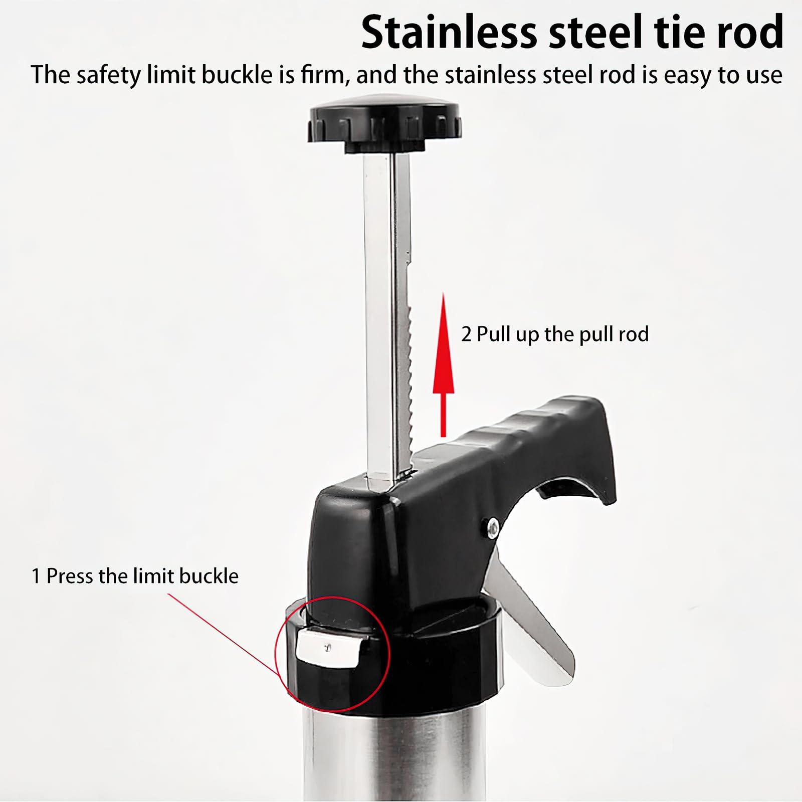 Muyoka Cookie Press Stainless Steel Cookie Maker Machine with 13 Discs and 8 Icing Tips Reusable Cookie Maker Kitchen Baking Tool for Cookie Making