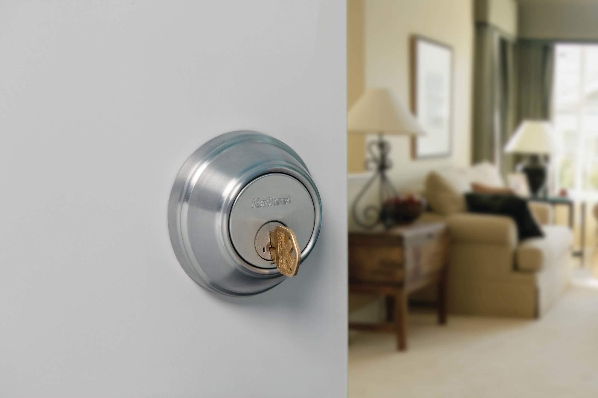 Kwikset Kwikset 985 Double Cylinder Deadbolt featuring SmartKey in Polished Brass