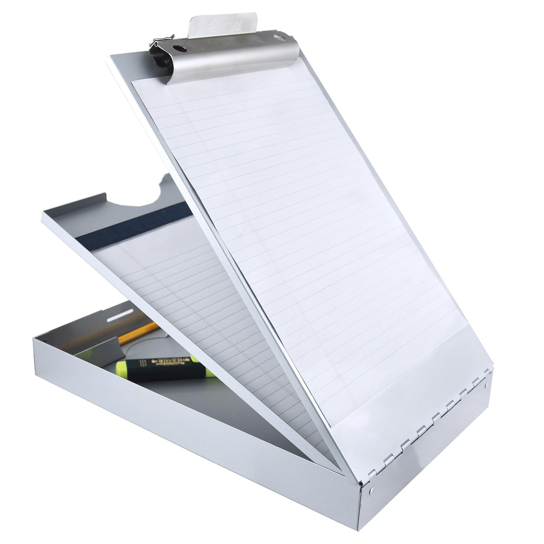 Cruiser-Mate Saunders Metal Clipboard with Storage, Letter Size Heavy Duty Contractor Grade Clipboard, Dual Storage Form Holder with High Capacity Clip Made in USA