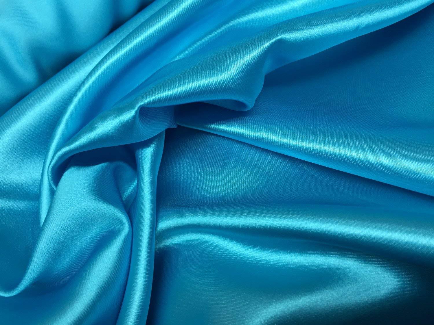 Impression Bedding Silk Satin Sheets Set | Silk Satin Sheets Set Cal-Queen | Cal-Queen Sheets Set Turquoise Blue | Silk Fitted Sheet 24 Inch Deep Pocket | 4 Pc Sheet Set | Silk Flat Sheet & Pillowcases Set.