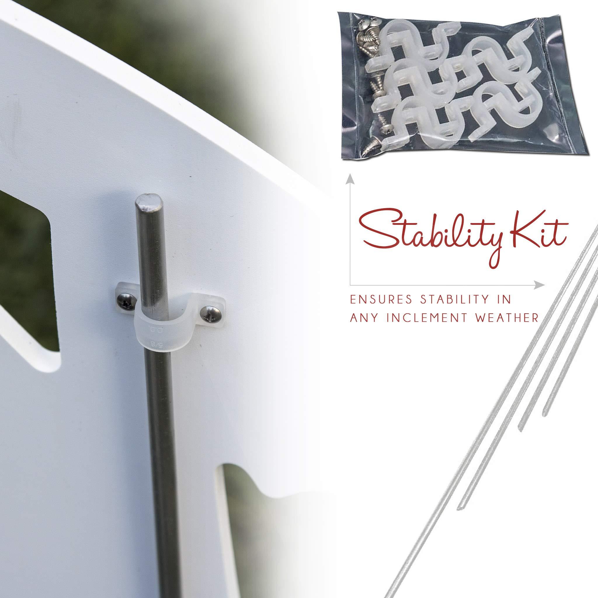 Teak Isle Teak Isle Outdoor Nativity Scene - Holy Family Yard Nativity Set. Made in USA, Durable Materials, Simple Assembly, Compact Storage. White. Solid Plastic.