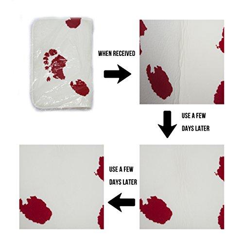 Shine-Home Spring Flower Kitchen Rug, Dahlia Flower Orange Grey Hydrangea Floral White Washable Bath Shower Door Welcome Runner Area Rug Mat Carpet for Bedroom Bathroom Living Room Accent Throw Desk Rug, 18x47