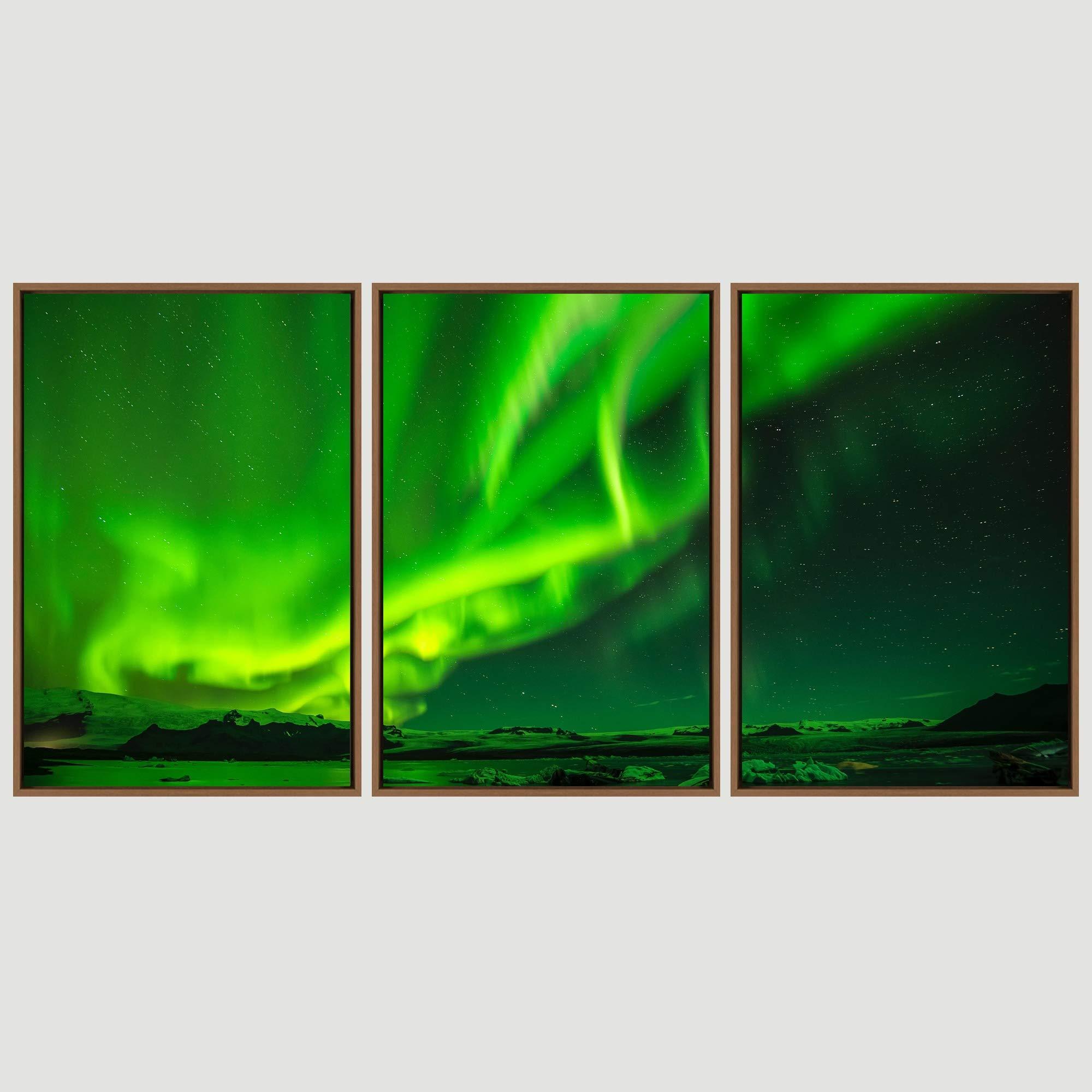 SIGNWIN SIGNWIN 3 Piece Framed Canvas Wall Art Astronomy & Space Canvas Prints Home Artwork Decoration for Living Room,Bedroom - 24\"x36\"x3 Panels