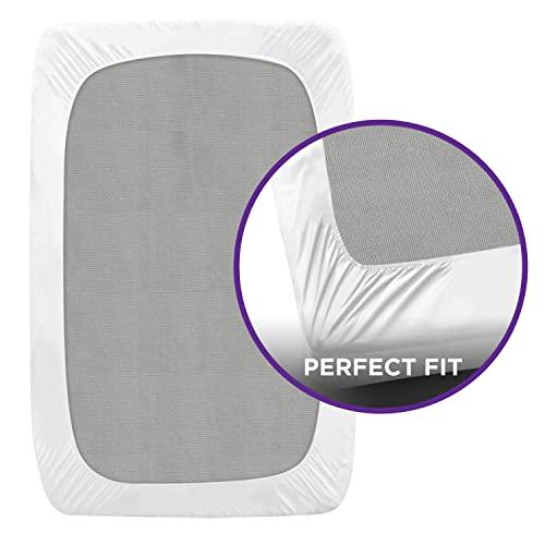 SHOPBEDDING Plastic Mattress Protector Queen, Fitted Sheet Style, Waterproof Vinyl Mattress Cover, Heavy Duty Breathable - Bed Wetting and Spill Protection for Mattress by Blissford