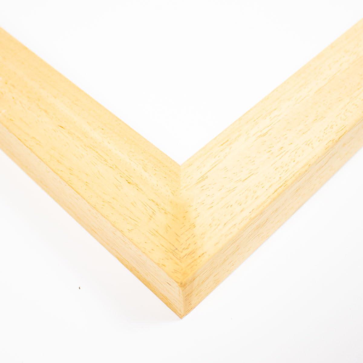 CustomPictureFrames.com 10x6 Frame Unfinished Solid Wood Shadow Box Width 1.5 Inches | Interior Frame Depth 1 Inches | Nova Contemporary Photo Frame Complete with UV Acrylic, Foam Board Backing & Hanging Hardware