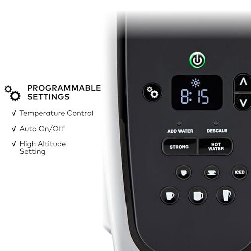 Keurig Keurig K-Elite Single Serve K-Cup Pod Coffee Maker, with Strength and Temperature Control, Iced Coffee Capability, 8 to 12oz Brew Size, Programmable, Brushed Silver