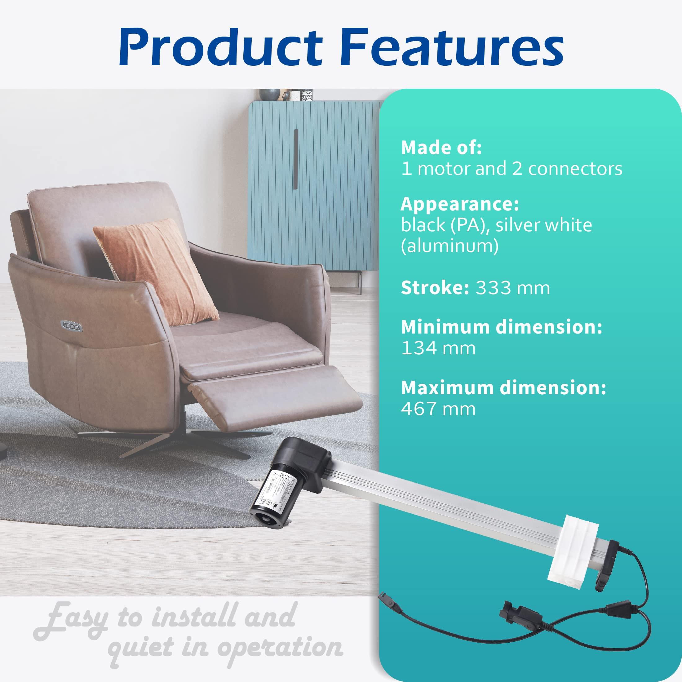 Okin Okin Model JLDQ-12 & JLDQ.12.134.329D for Power Recliner Bed Motor Lift Chair Actuator Replacement