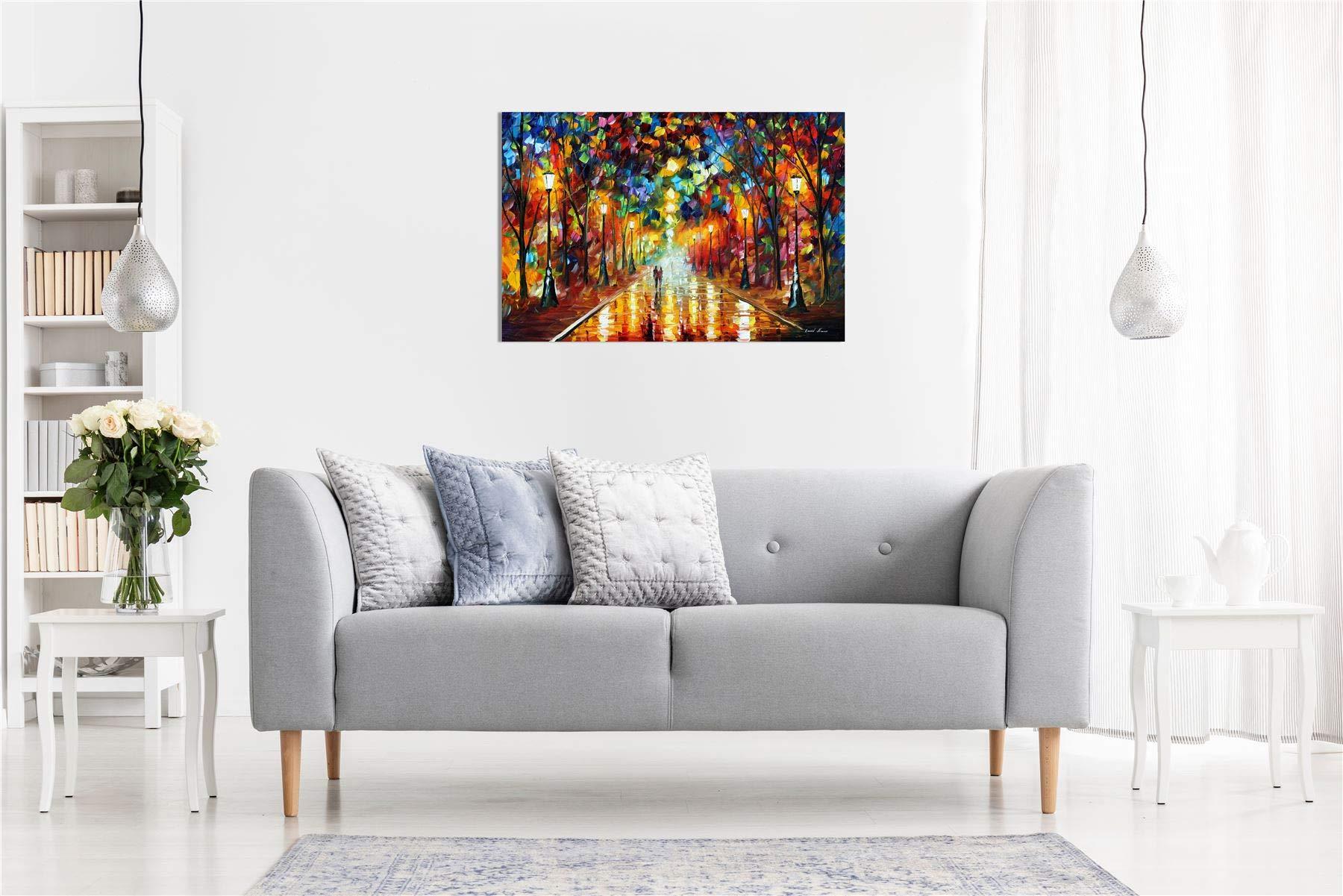 Panther Print Farewell to Anger by Leonid Afremov Canvas Wall Art Picture Print for Home Decor (36x24)