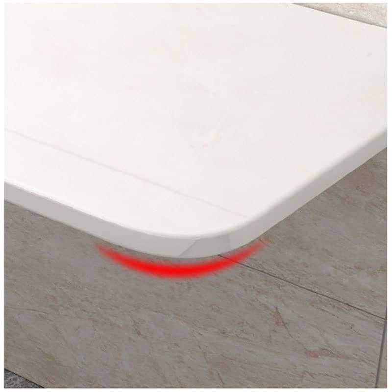 RADAAB RADAAB Wall Mounted Folding Desk and Dining Table for Small Space, Floating Desk, Bright White Finish, Workbench Study Table for Office, Bedroom, Balcony, Home Bar (Size : 120x30cm/47x12in)