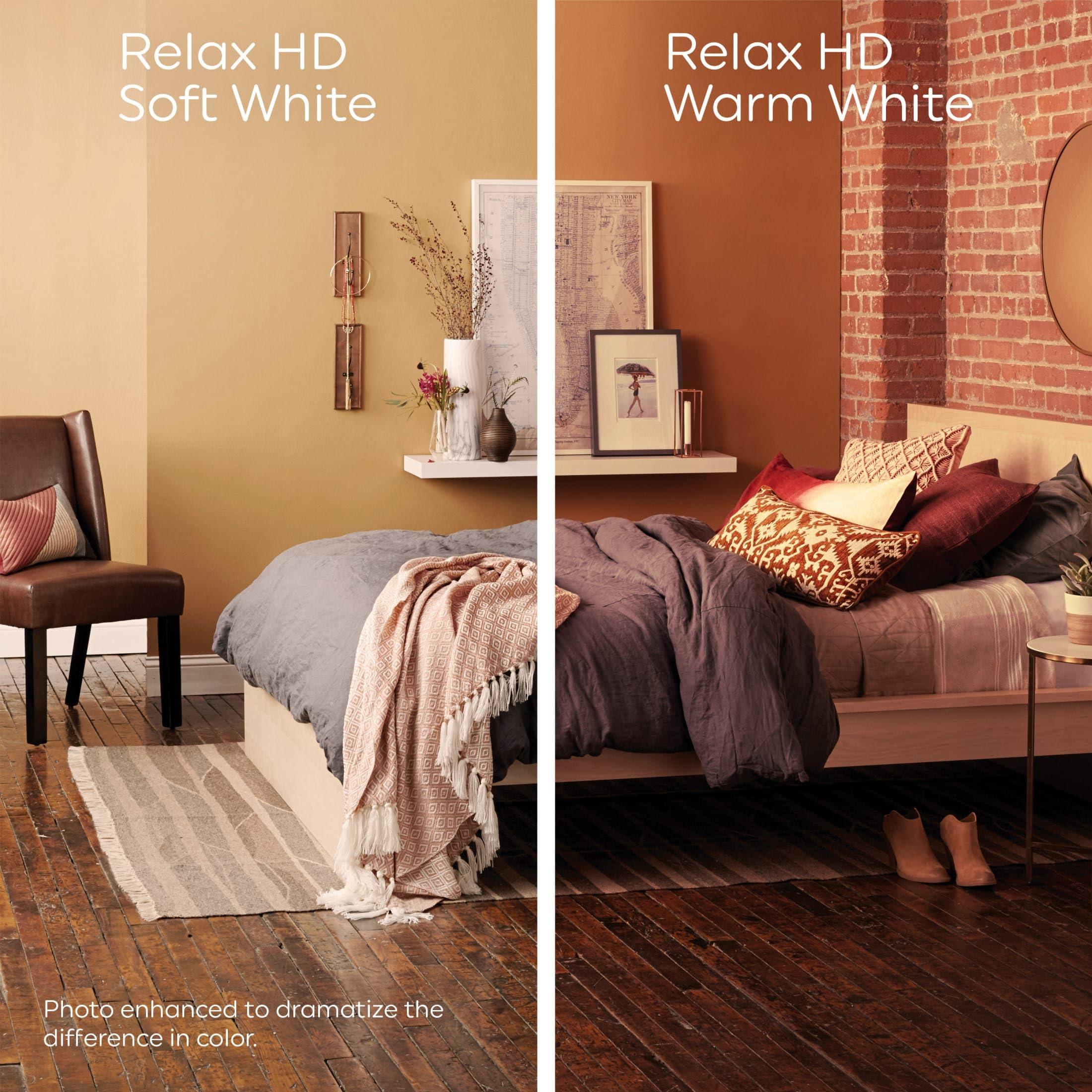 GE GE Relax LED Light Bulbs, 40 Watt, Soft White Candle Lights, Decorative Light Bulbs, Frosted, Small Base (36985), 4 Bulbs