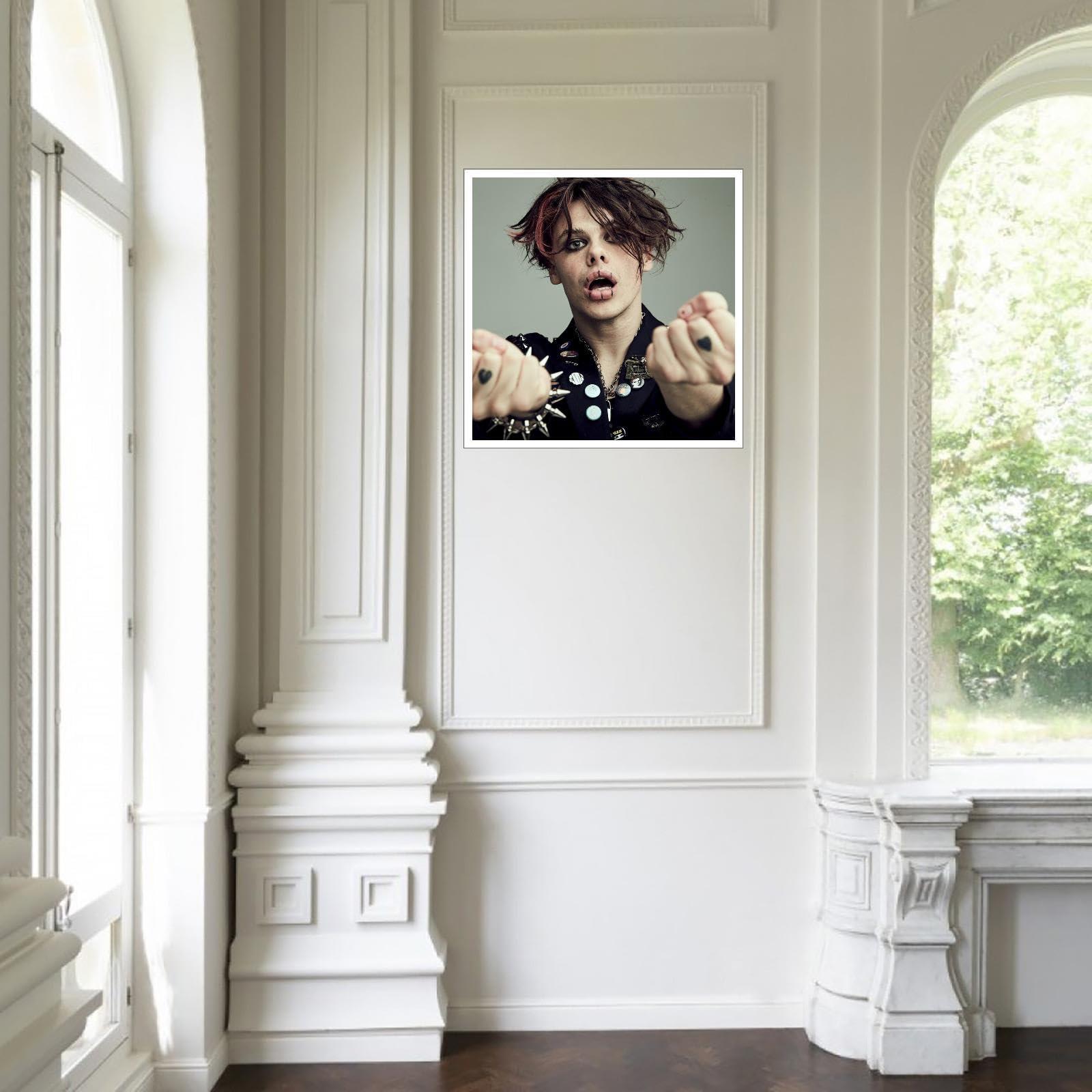 QFZMTVU QFZMTVU Yungblud Wall Art Canvas Prints Room Aesthetic Poster For Home Office Decorations Gift Unframed 20\"x20\"