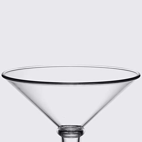 Get G.E.T. SW-1419-1-SAN-CL Shatterproof Jumbo Martini Cocktail Glass, BPA Free, 48 Ounce, Clear
