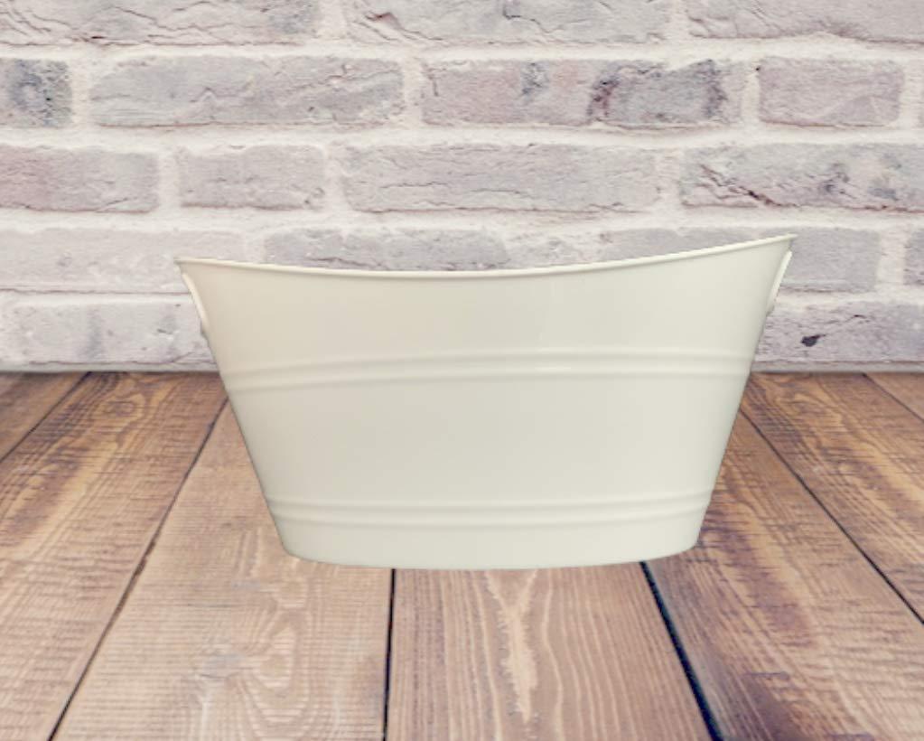 Munchkins and Doodlebugs Personalized Easter Bunny Basket With Name - Custom Bucket with Handles - Large Pail for Egg Hunting