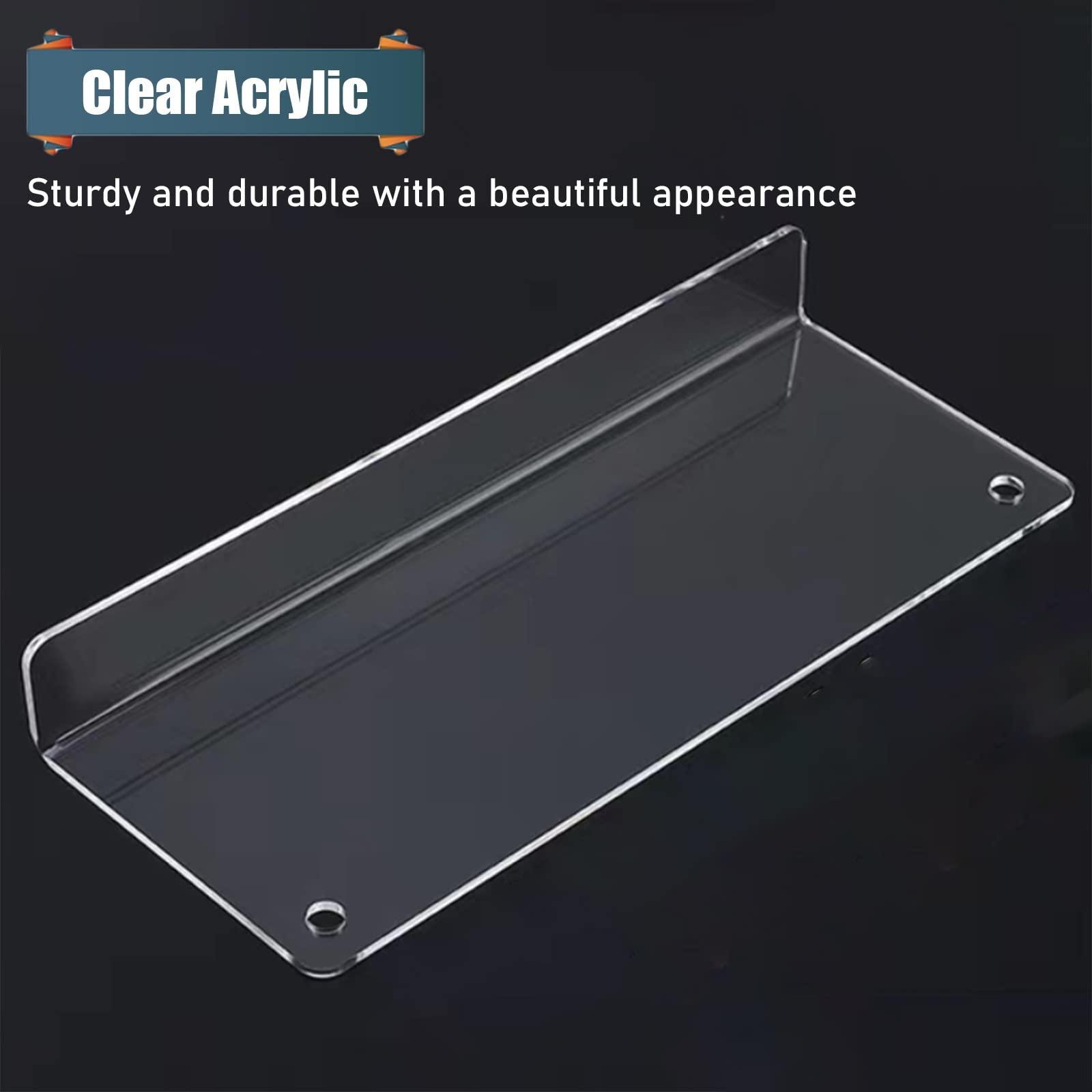 LXLZYXSF LXLZYXSF Wall-Mount Handouts Organizer Bookshelf Magazine Holder Acrylic Pamphlet Rack, 15.7 19.6 23.6 27.5 31.5 35.4 39.3 43.3 47.2 Inch Length (Color : 3pcs, Size : 40x16x5cm/15.7x6.3x2in)