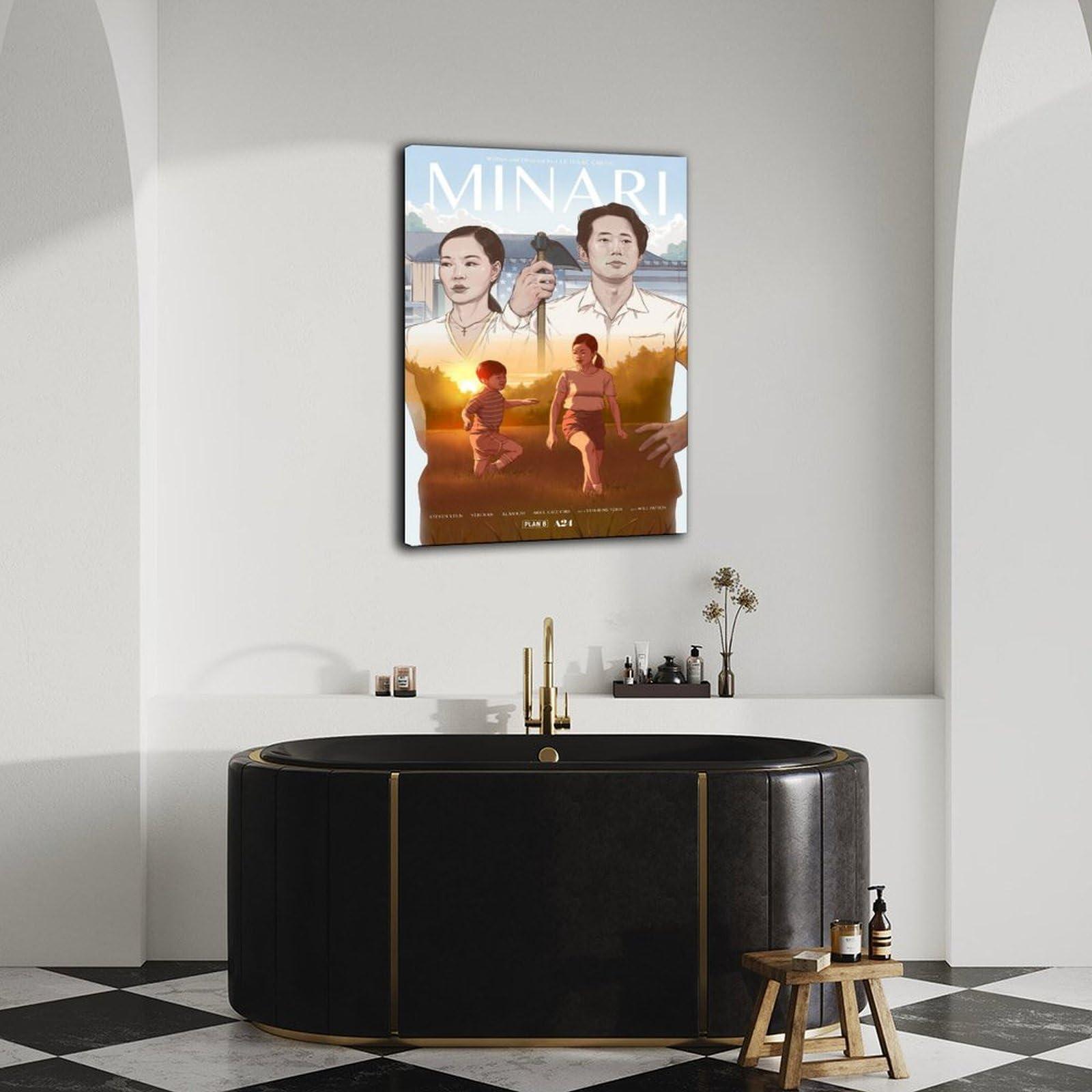 QWEHGG Minari Movie Poster 1 Canvas Painting Posters And Prints Wall Art Pictures for Living Room Bedroom Decor 12x18inch(30x45cm) Frame-style