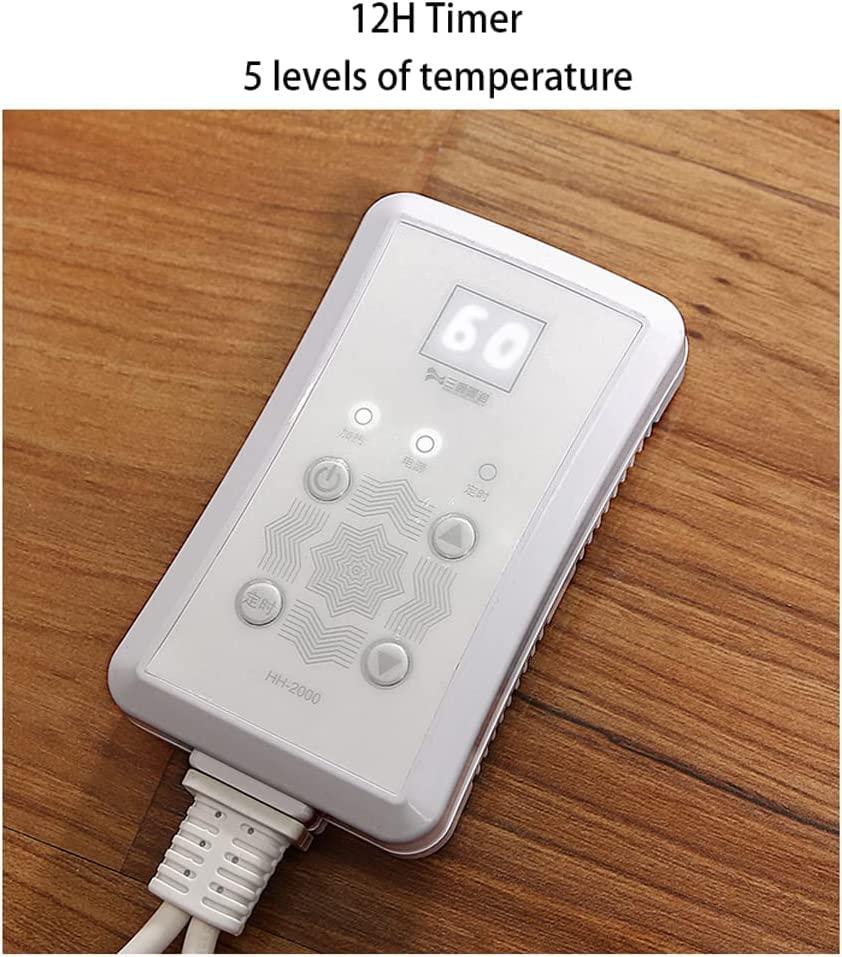 OLOTU Heated Floor Mat Heated Area Rug with Non-Slip Bottom Electric Heating Carpet Timer & Overheat Protection for Home Office