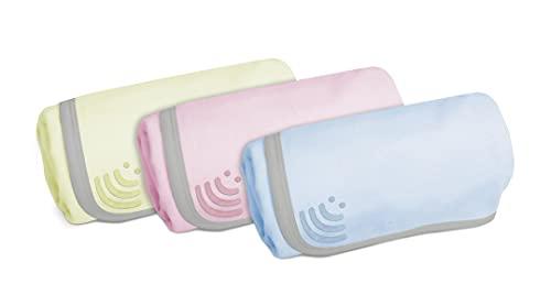 VEST Radiation Protection Baby Blanket by Vest [Light Pink] - Soft Cotton Layer + EMF Shielding Layer (Polyester/Silver)