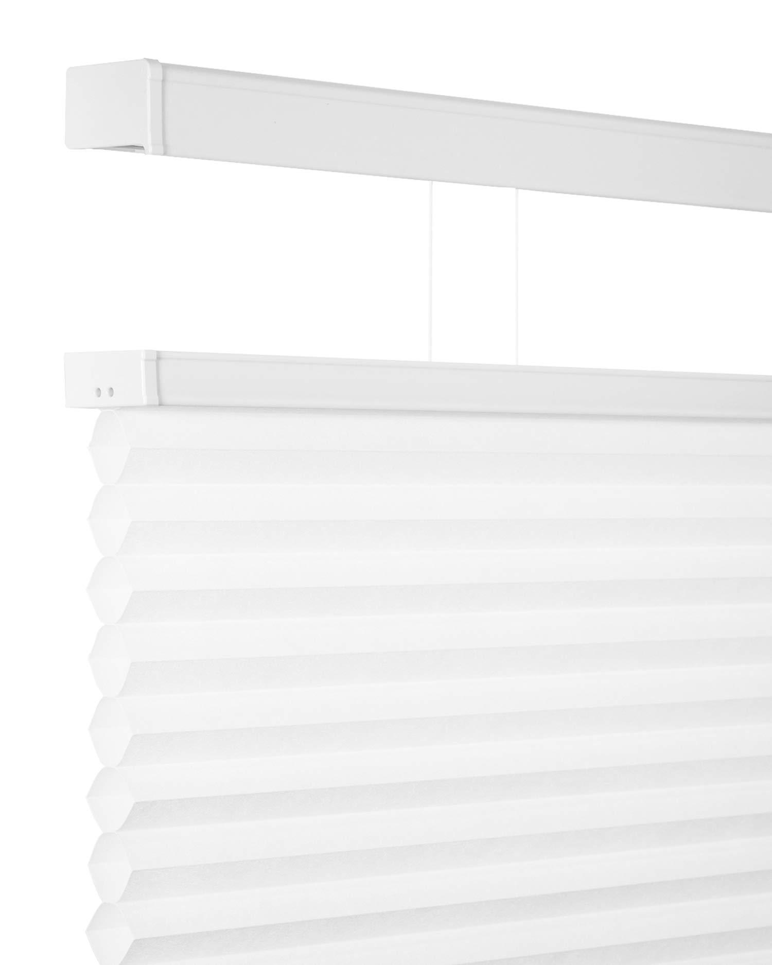 CHICOLOGY Custom Made Cordless Cellular Shades, Cotton (Privacy & Light Filtering) Inside Mount,W:44" xH:48"