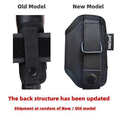 Weltool Weltool Open Top Flashlight Holster Holder Belt Carry Cases Compatible MAGLITE ML300, 2-6CELL D Series, MAGCHARGER Rechargeable