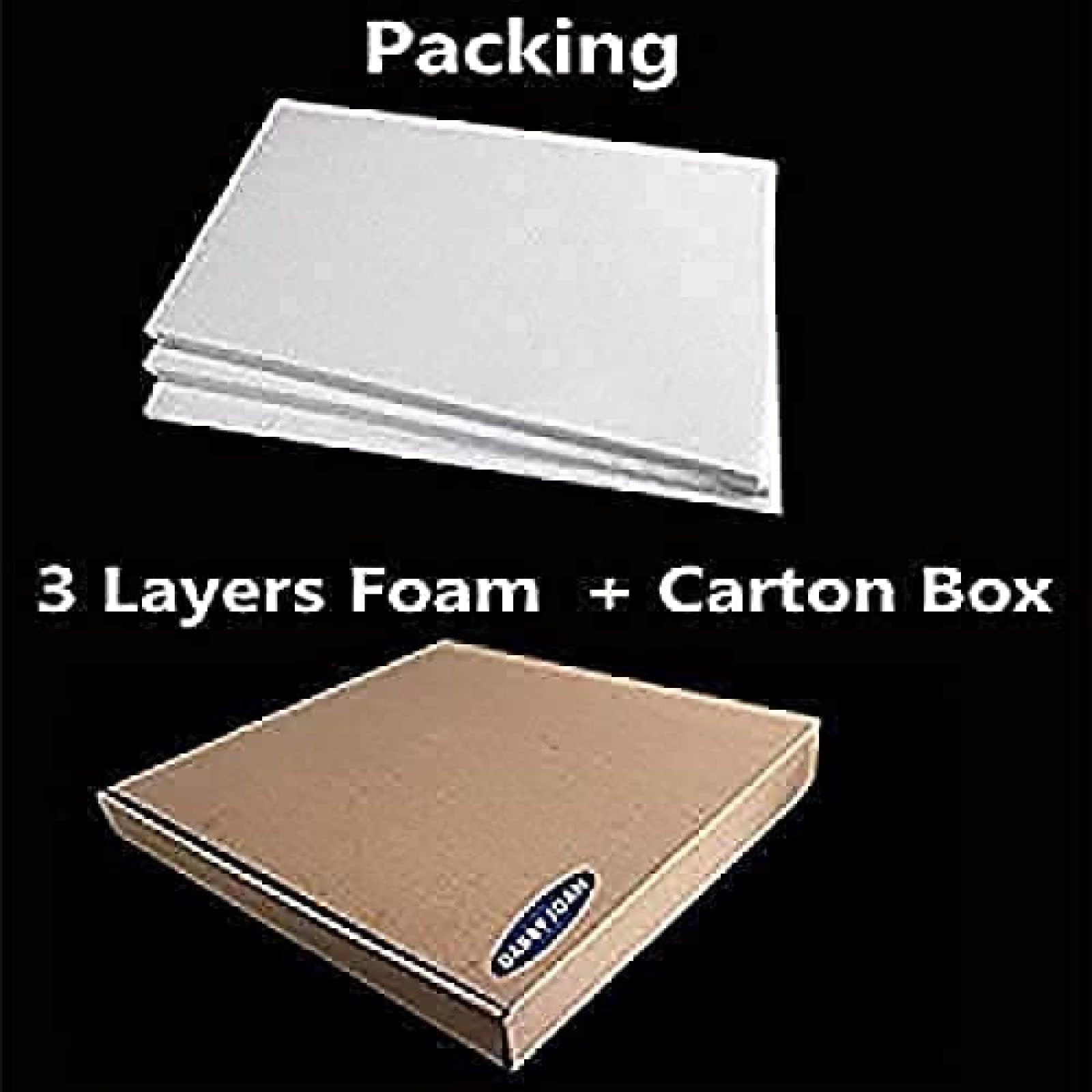 Okeysen Okeysen Office Desk Chair No Wheels, Swivel Chair with Retro Wooden Armrests, Criss Cross Legged Armless Computer Chair for Home Office, Mid Century Modern Adjustable Task Chair with Thick Cushion