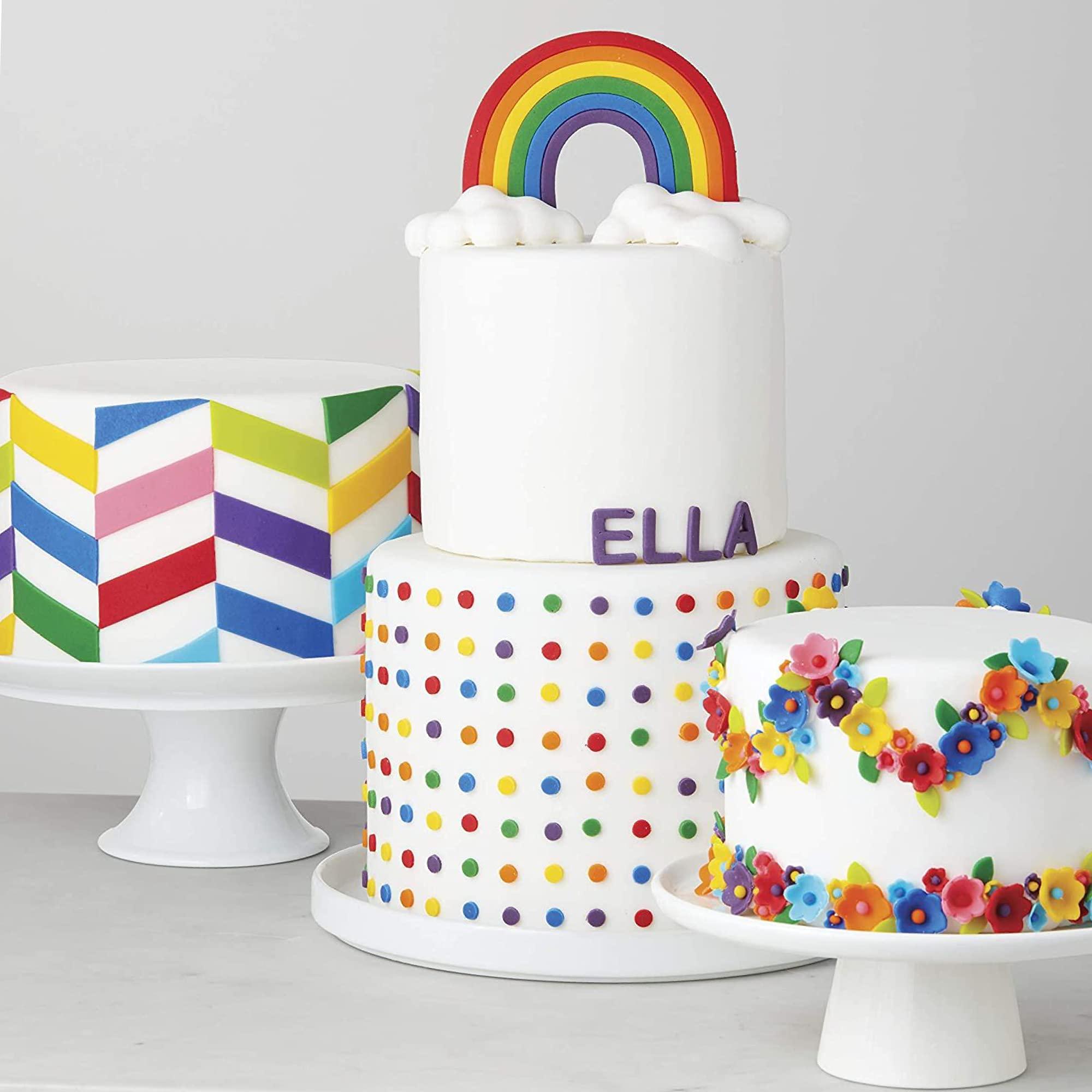 Wilton Wilton Large Fondant Rolling Pin with Guide Rings - Fondant Roller Ideal for Rolling Large Amounts of Fondant on Tiered Cakes, 20-Inch