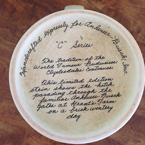 Budweiser Budweiser 1987 Anheuser-Busch Collector Series "C" Holiday Stein