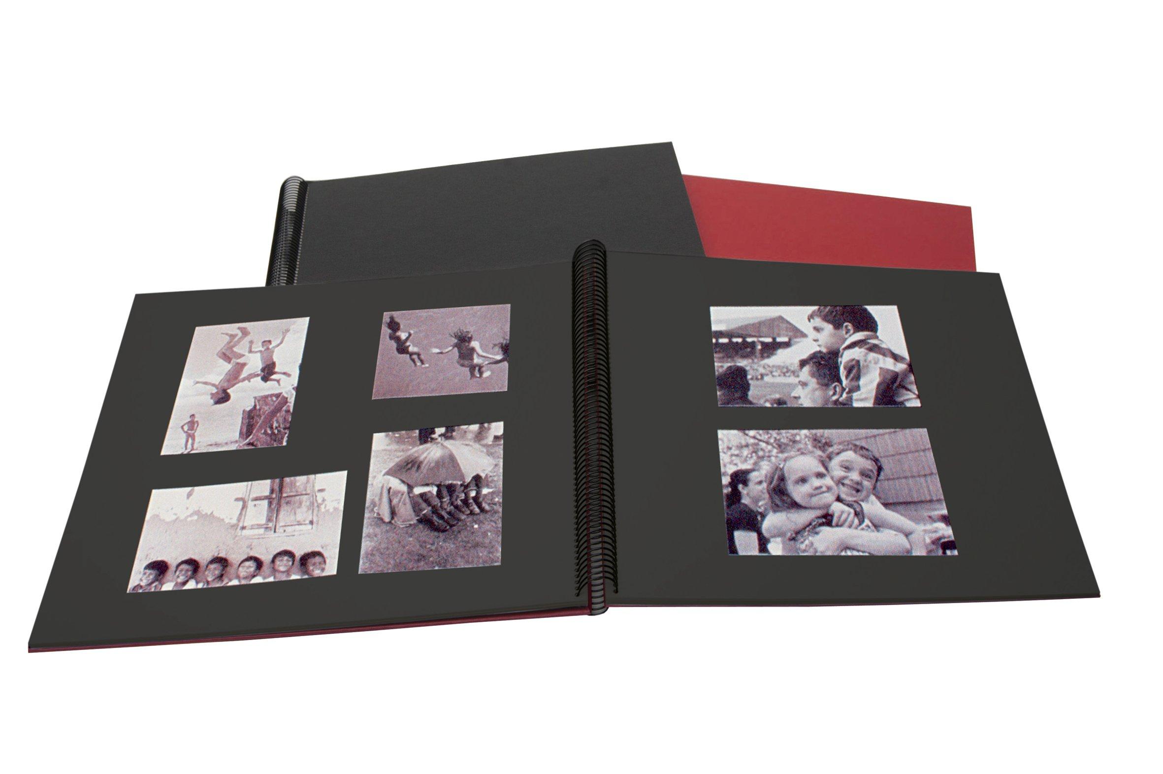 Semikolon Semikolon - Spiral Economy Large Black Paper Photo Album (13.6 13 in.), Chamois