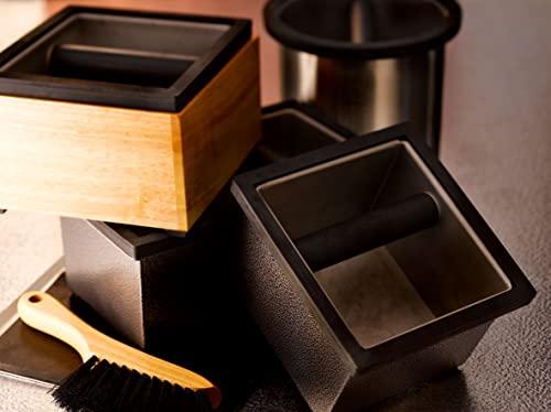 Rattleware Rattleware Stainless Maple Holder Knock Box - Perfect for Home, Cafe, Restaurant, Hotel, Office, or Commercial Establishment - Heavy Duty Knock Box Trusted By Baristas Worldwide (6 x 5.5 x 4)