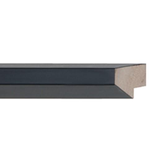 CustomPictureFrames.com 11x13 Frame Black Real Wood Picture Frame Width 1 Inches | Interior Frame Depth 0.75 Inches | Hightower Modern Photo Frame Complete with UV Acrylic, Foam Board Backing & Hanging Hardware