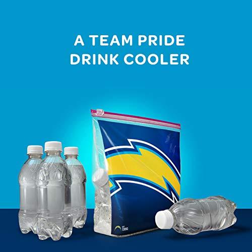 Ziploc Ziploc Slider Storage Gallon Bag, Great for Grab-and-go Snacking, Tailgating or homegating, 20 Count- NFL LA Chargers