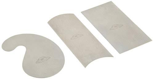 Crown Crown AMT-20188 CRO-20188 376 2-1/2 x 5 Cabinet Scraper (Gooseneck, Rectangular & Curved) -Set of 3, Red